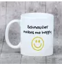 Schnauzer I - cup with a dog, cheerful cup for a dog lover, personalized gift from the Art-Dog brand