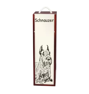Schnauzer I - Weinbox mit Hund, Alkoholbox mit Grafik, personalisierte Geschenkbox der Marke Art-Dog