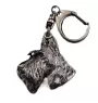 Scottish terrier, Aberdeen Terrier, Scottie, Aberdeenie I - Silver-plated key ring with dog, handbag decoration, backpack pendant by Art-Dog brand