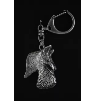 Schottischer Terrier, Scottish terrier - Versilberter Schlüsselanhänger mit Hund, Handtaschen-Dekoration, Rucksack-Anhänger der Marke Art-Dog