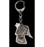 Scottish terrier, Aberdeen Terrier, Scottie, Aberdeenie - Silver-plated key ring with dog, handbag decoration, backpack pendant by Art-Dog brand