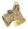 Terrier écossais, Scottish terrier I - Porte-clés doré avec chien, décoration de sac à main, accessoire de luxe de la marque Art-Dog