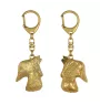 Schottischer Terrier, Scottish terrier - Vergoldeter Schlüsselanhänger mit Hund, Handtaschenschmuck, Luxus-Accessoire der Marke Art-Dog