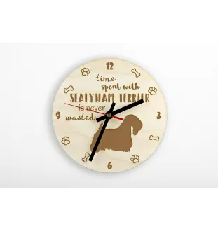 Sealyham Terrier - horloge avec chien, horloge en bois avec gravure, horloge personnalisée par Art-Dog