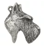 Terrier écossais, Scottish terrier - Pendentif argenté avec un chien dans une boîte décorative, décoration de sac à main, pendentif de sac à dos par la marque Art-Dog