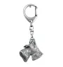 Terrier écossais, Scottish terrier I - Porte-clés argenté avec un chien dans une boîte cadeau, décoration de sac à main, pendentif de sac à dos par la marque Art-Dog