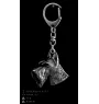Terrier écossais, Scottish terrier I - Porte-clés argenté avec un chien dans une boîte cadeau, décoration de sac à main, pendentif de sac à dos par la marque Art-Dog