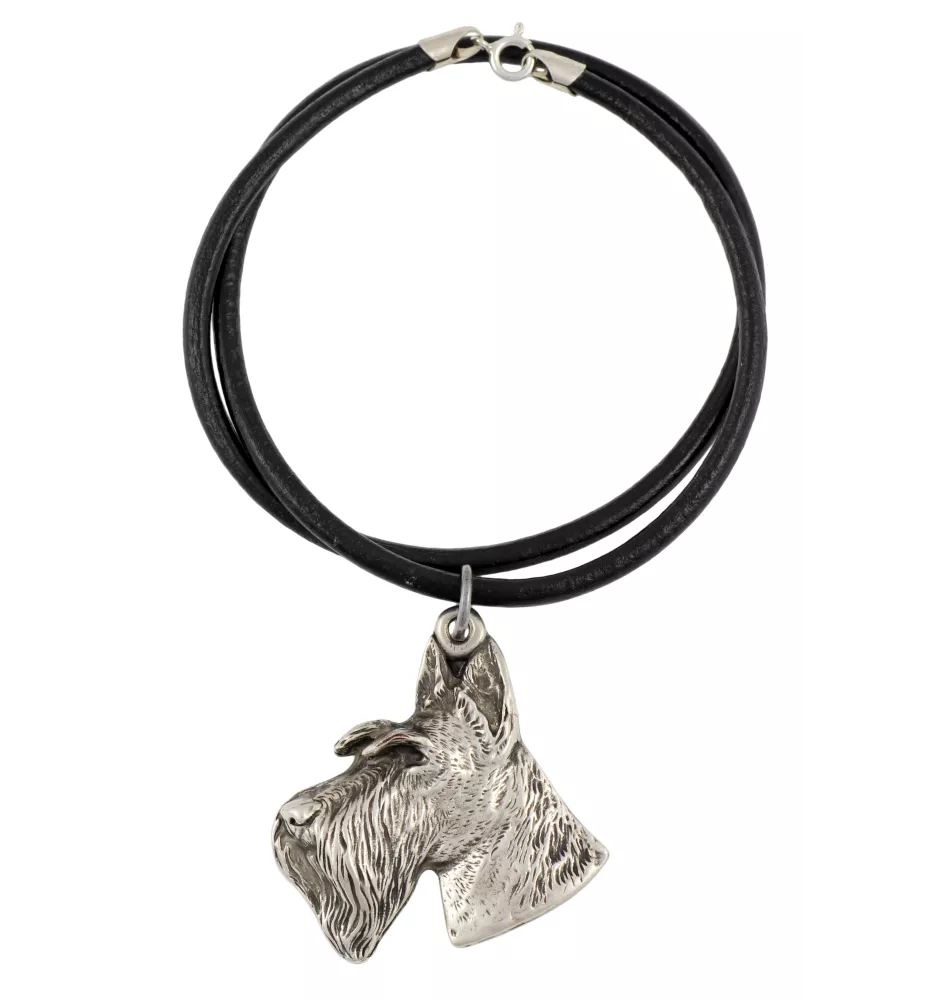 Scottish terrier, Aberdeen Terrier, Scottie, Aberdeenie I - Necklace with dog, silver-plated pendant for dog fan, unique jewelry by Art-Dog brand