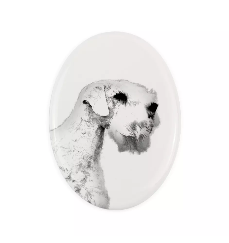 Sealyham Terrier - une plaque commémorative avec une photo de chien, une plaque funéraire avec une impression, une plaque ovale personnalisée de la marque Art-Dog