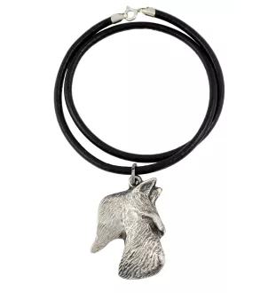 Terrier écossais, Scottish terrier - collier avec un chien, pendentif en plaqué argent pour les fans de chiens, bijoux uniques de la marque Art-Dog