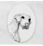 Sealyham Terrier - une plaque commémorative avec une photo de chien, une plaque funéraire avec une impression, une plaque ovale personnalisée de la marque Art-Dog
