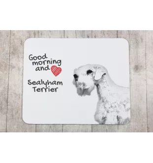 Sealyham Terrier - tapis de souris personnalisé avec impression, tapis de souris personnalisé avec chien, accessoire unique pour employé de bureau de la marque Art-Dog