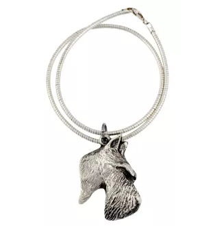 Terrier écossais, Scottish terrier - Collier pour chien, bijoux uniques pour les fans de chiens, pendentif vipère unique de la marque Art-Dog