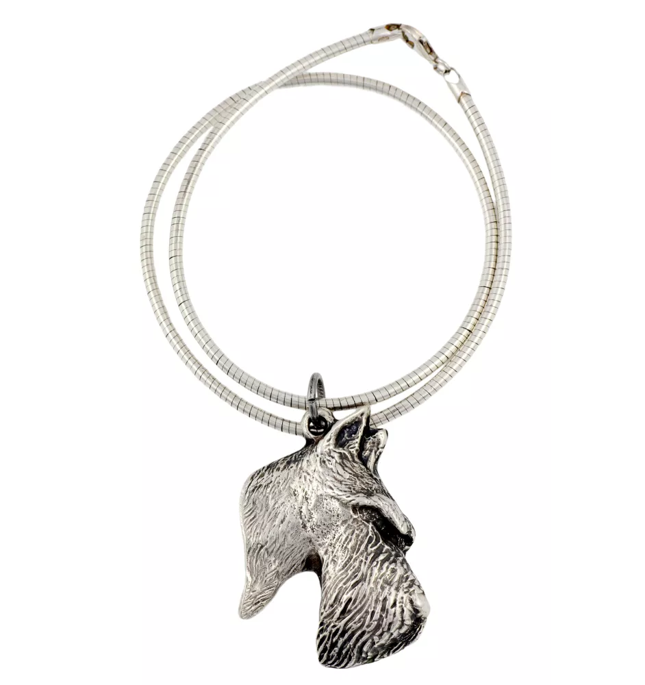 Schottischer Terrier, Scottish terrier - Hundehalsband, einzigartiger Schmuck für den Hundefan, einzigartiger Kreuzotter-Anhänger der Marke Art-Dog