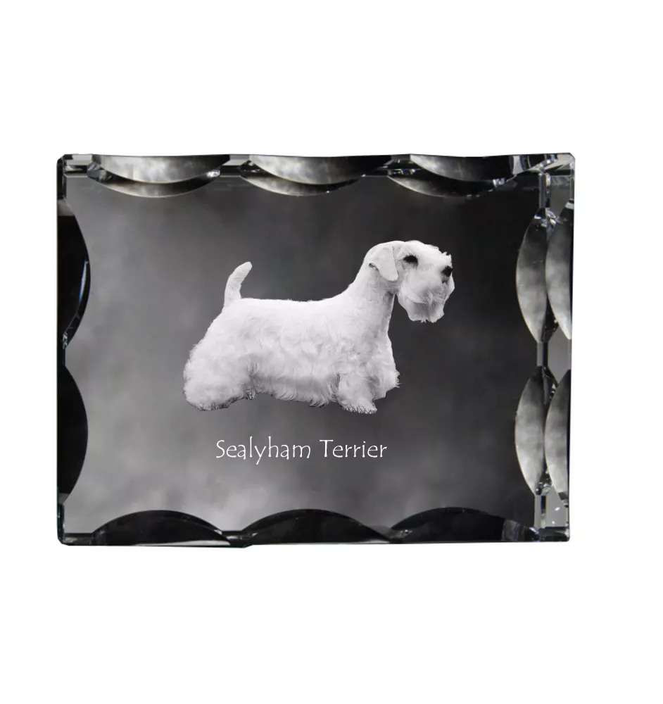 Sealyham Terrier ramka kryształowa z psem Art-Dog