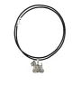 Schottischer Terrier, Scottish terrier - Hundehalsband, versilberter Anhänger für den Hundeliebhaber, dezenter Schmuck von Art-Dog