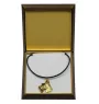 Schottischer Terrier, Scottish terrier I - Hundehalsband in Geschenkbox, vergoldeter Anhänger für Hundefans, auffälliger Schmuck von Art-Dog
