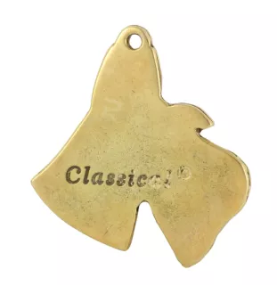Schottischer Terrier, Scottish terrier I - Hundehalsband in Geschenkbox, vergoldeter Anhänger für Hundefans, auffälliger Schmuck von Art-Dog