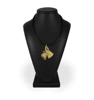 Terrier écossais, Scottish terrier I - Collier de chien dans une boîte cadeau, pendentif plaqué or pour les fans de chiens, bijoux remarquables par Art-Dog