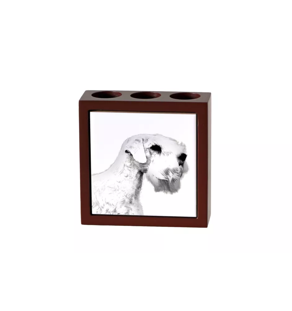 Sealyham Terrier - Stifthalter mit Hund, Schreibtischorganizer mit Aufdruck, personalisierte Schreibtischdekoration der Marke Art-Dog