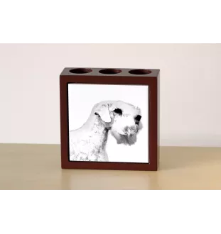 Sealyham Terrier - Stifthalter mit Hund, Schreibtischorganizer mit Aufdruck, personalisierte Schreibtischdekoration der Marke Art-Dog