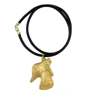 Schottischer Terrier, Scottish terrier - Hundehalsband, vergoldeter Anhänger für Hundefans, einzigartiger Schmuck der Marke Art-Dog