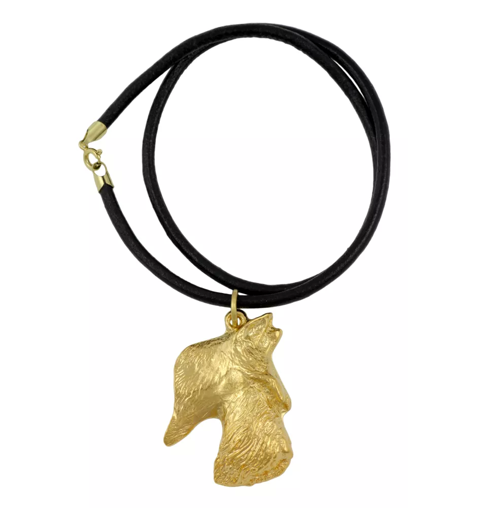 Scottish terrier, Aberdeen Terrier, Scottie, Aberdeenie - Dog necklace, gold-plated pendant for dog fan, unique jewellery by Art-Dog brand