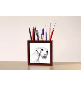 Sealyham Terrier stojak na długopisy z psem Art-Dog