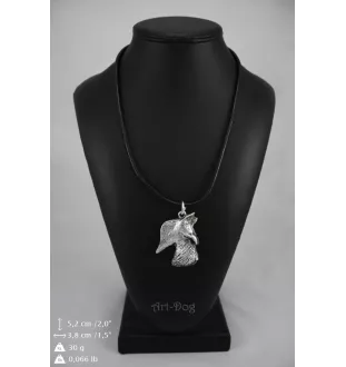Terrier écossais, Scottish terrier - Collier de chien dans une boîte cadeau, médaillon argenté pour fan de chien, pendentif remarquable de la marque Art-Dog