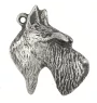 Terrier écossais, Scottish terrier - Collier de chien dans une boîte cadeau, médaillon argenté pour fan de chien, pendentif remarquable de la marque Art-Dog
