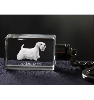 Sealyham Terrier brelok kryształowy z psem Art-Dog