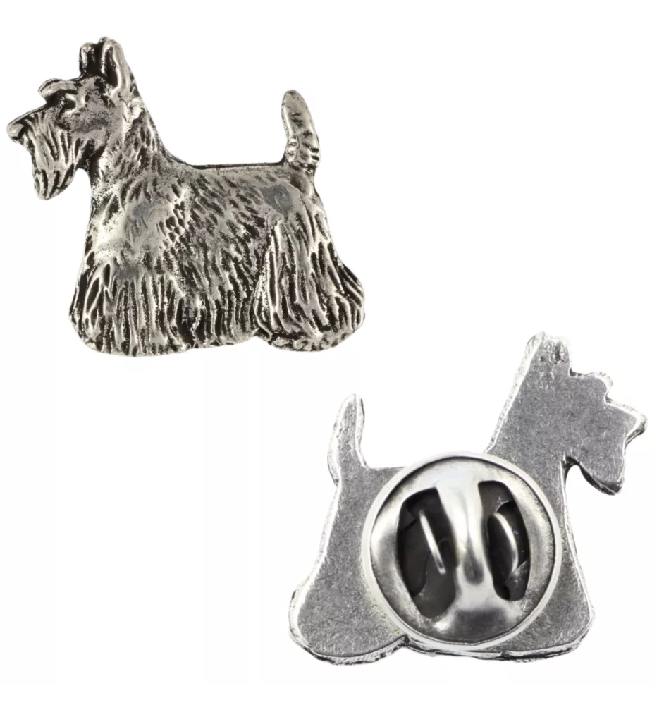 Terrier écossais, Scottish terrier - Broche de chien dans un coffret cadeau, épingle élégante, épingle de revers pour la veste de la marque Art-Dog