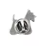Schottischer Terrier, Scottish terrier - Hundebrosche in Geschenkbox, elegante Anstecknadel, Reversnadel für Art-Dog Markenjacke