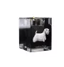 Sealyham Terrier świecznik kryształowy z psem Art-Dog