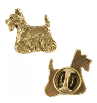 Terier szkocki pin pozłocony Art-Dog