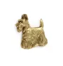 Scottish terrier, Aberdeen Terrier, Scottie, Aberdeenie - gold-plated pin brooch, elegant dog ornament, unique pin by Art-Dog brand