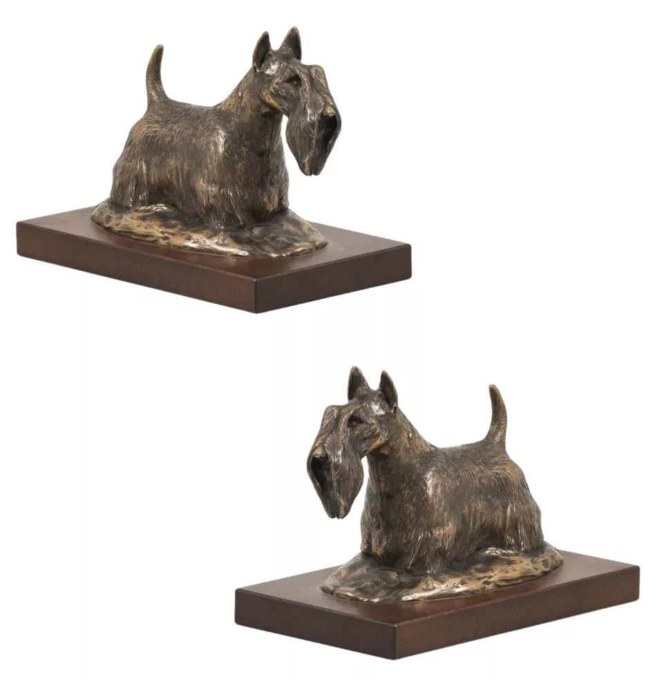 Terrier écossais, Scottish terrier - statue de chien, figurine pour bureau, trophée pour exposition canine par la marque Art-Dog
