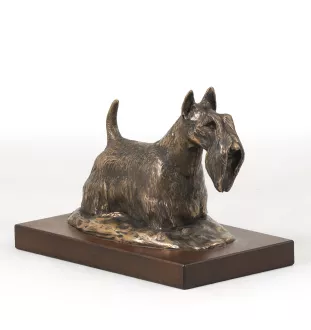 Terrier écossais, Scottish terrier - statue de chien, figurine pour bureau, trophée pour exposition canine par la marque Art-Dog