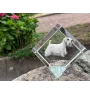 Sealyham Terrier - un cube de cristal avec une photo, une photo de cheval dans le cristal, un presse-papiers cubique de la marque Art-Dog