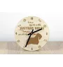 Sealyham Terrier - Hundeuhr, Holzuhr, Wanduhr für Hundefreunde, Tisch- und Regaluhr, Art-Dog