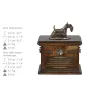Scottish terrier, Aberdeen Terrier, Scottie, Aberdeenie - urn for dog ashes, urn with a statuette, personalized urn for dog ashes by Art-Dog brand