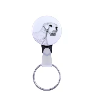 Sealyham Terrier, Welsh Border Terrier, Cowley Terrier - keychain with a dog portrait, pendant with the brand's own Art-Dog graphics