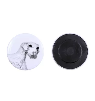 Sealyham Terrier - aimant avec un œil de chien, exceptionnellement léger, aimant puissant, produit fabriqué à la main par la marque Art-Dog