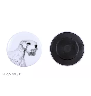 Sealyham Terrier - aimant avec un œil de chien, exceptionnellement léger, aimant puissant, produit fabriqué à la main par la marque Art-Dog