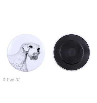Sealyham Terrier - aimant avec un œil de chien, exceptionnellement léger, aimant puissant, produit fabriqué à la main par la marque Art-Dog