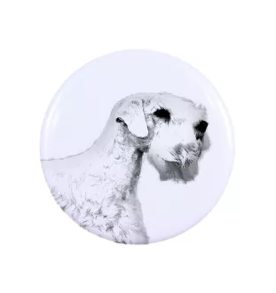 Sealyham Terrier - aimant avec un œil de chien, exceptionnellement léger, aimant puissant, produit fabriqué à la main par la marque Art-Dog