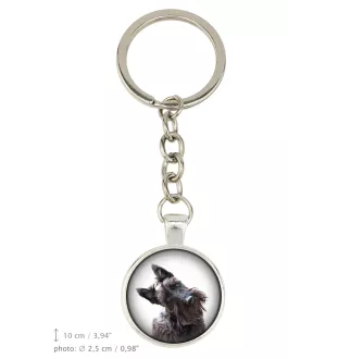 Scottish terrier, Aberdeen Terrier, Scottie, Aberdeenie - keychain with your photo, key decoration, bag pendant from Art-Dog brand