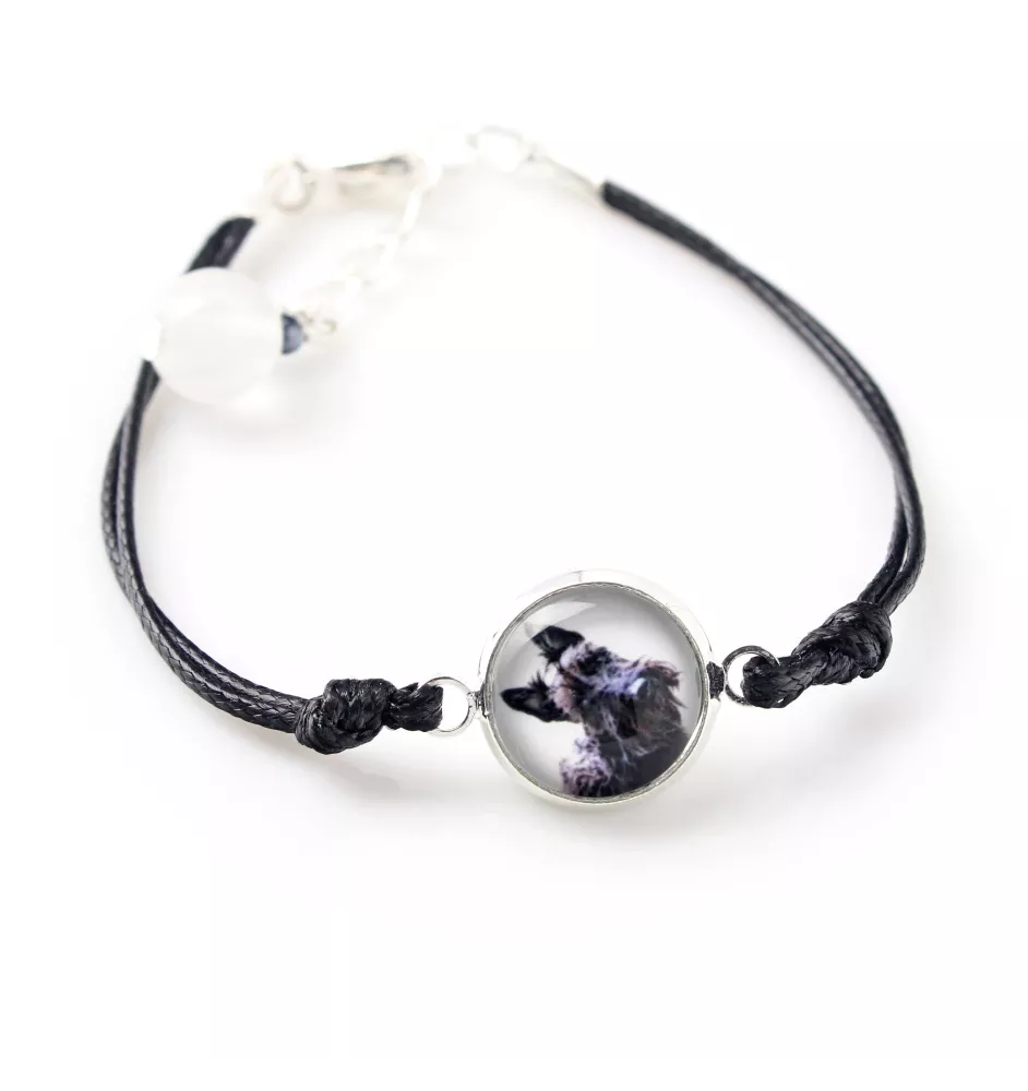 Terrier écossais, Scottish terrier - bracelet avec votre photo faite à la main, bijoux unique de la marque Art-Dog