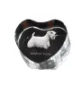 Sealyham Terrier, Welsh Border Terrier, Cowley Terrier - a photo of a dog in crystal, crystal heart, unique photo frame from the Art-Dog brand