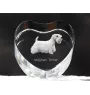 Sealyham Terrier - Hundebild im Kristall, Kristallherz, einzigartiger Bilderrahmen der Marke Art-Dog